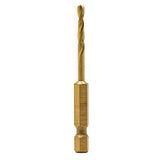 DEWALT SKU # DD5116B6 - SHELL 1/4IN IMPACT TIN DRILL BIT - 6EA/PK