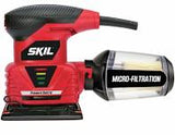 SKIL Orbital Sander, Corded, 1/4 Sheet, 4 1/8 in x 4 1/2 in Pad Size, 2.0 A Amps, Single Speed Type