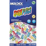 Bullet Ear Plugs, 33 dB Noise Reduction Rating NRR, Uncorded, M, Multicolor, PK 200